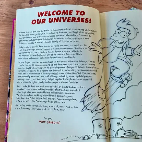 Simpsons Futurama Crossover Crisis Slipcase Bonus Reprint Comic Bongo 2010 - Picture 8 of 10